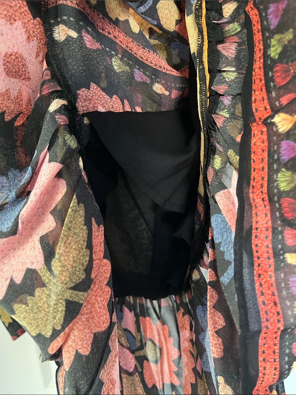 FARM Rio Black Multicolor Floral Mini Dress - Picture 5 of 5